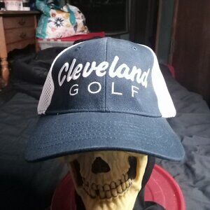 Vintage Cleveland Golf Mesh Trucker Fitted Hat Cap